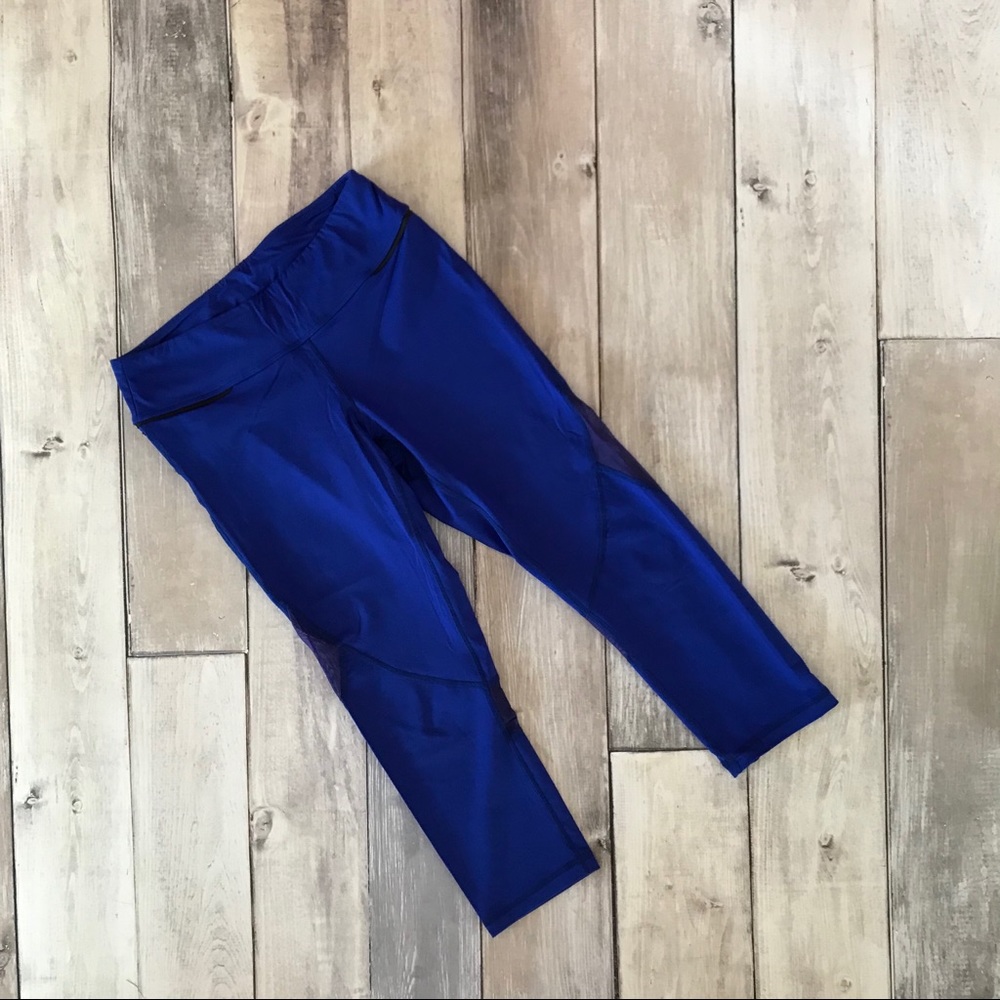 Alala Captain Crop Cobalt Blue Medium EUC